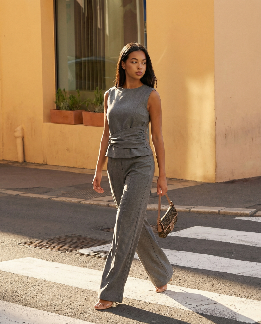 Eleanor | Belted Wide Leg Co-ord Set