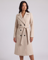 Sybil | Women's Belted Double-Breasted Wrap Coat