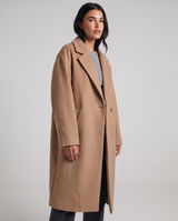 Magnolia | Women's Oversized Long Coat Single Breasted