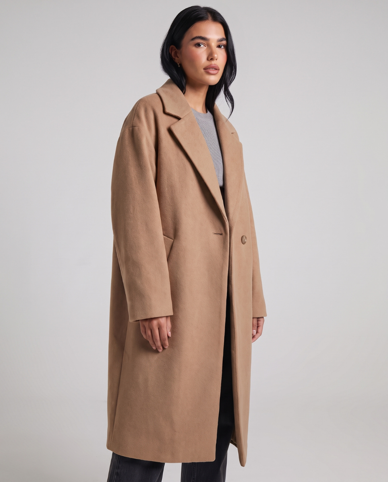 Magnolia | Women's Oversized Long Coat Single Breasted