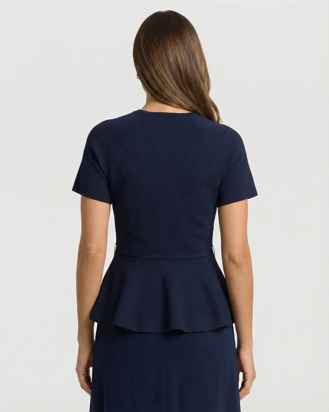 Margot | Belted Peplum Top