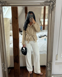 Violet | Cropped Tie-Waist Trench Coat