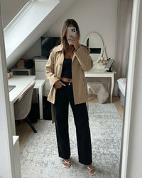 Caitlin | Cropped Belted Trench Coat