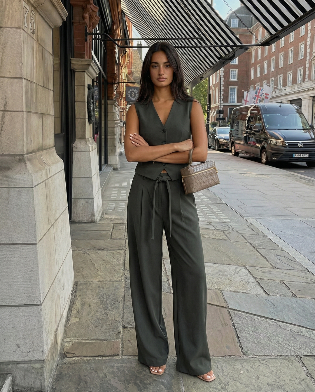 Layla | Tailored Vest Wide Leg Trouser Co-ord Set