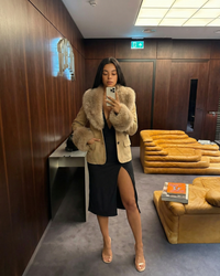 Primrose | Cropped Faux Suede Jacket