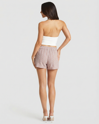 Bonnie | Paperbag Waist Eyelet Cotton Shorts