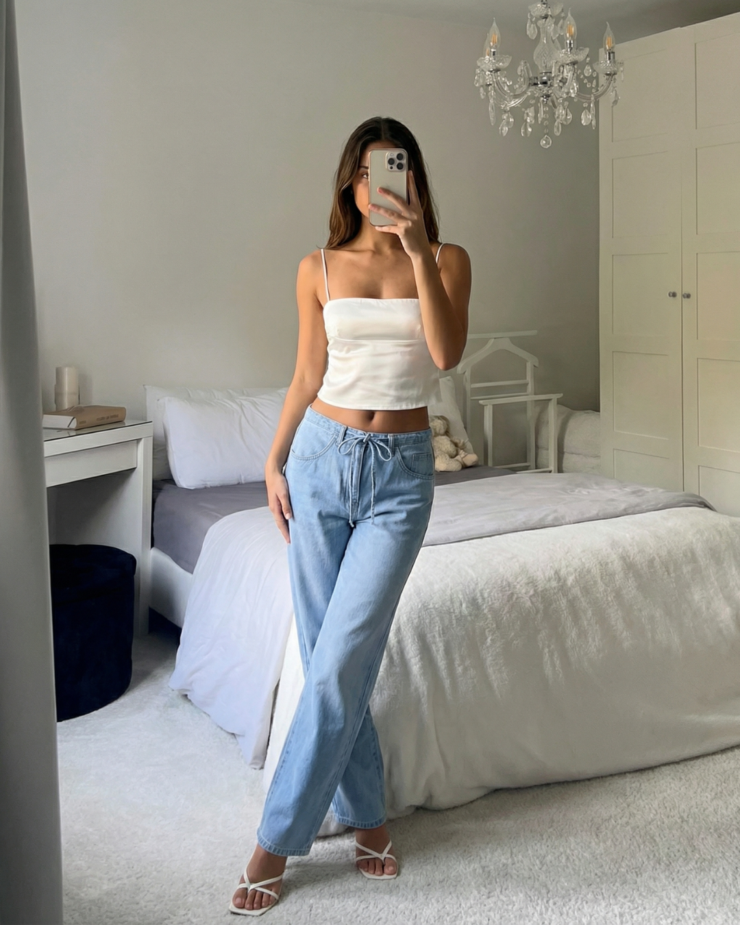 Eva | Wide Leg Drawstring Jeans