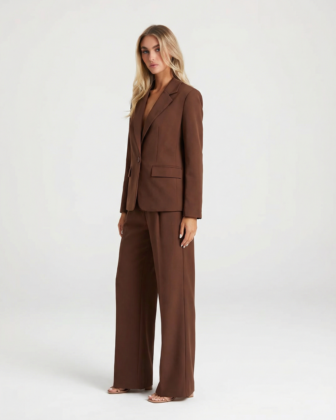 Verity | Tailored Blazer and Wide Leg Trouser Set