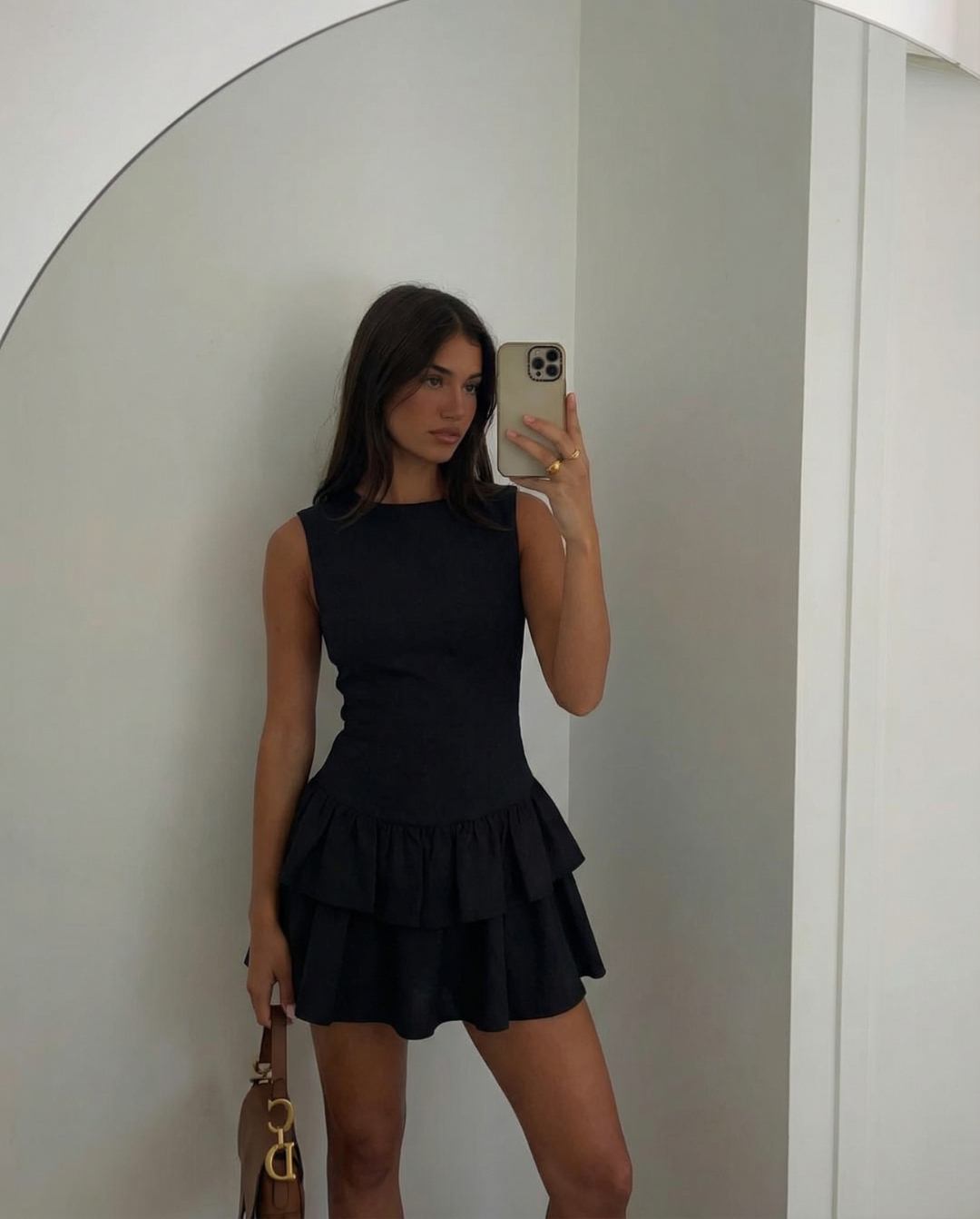 Georgia | Tiered Ruffle Sleeveless Mini Dress