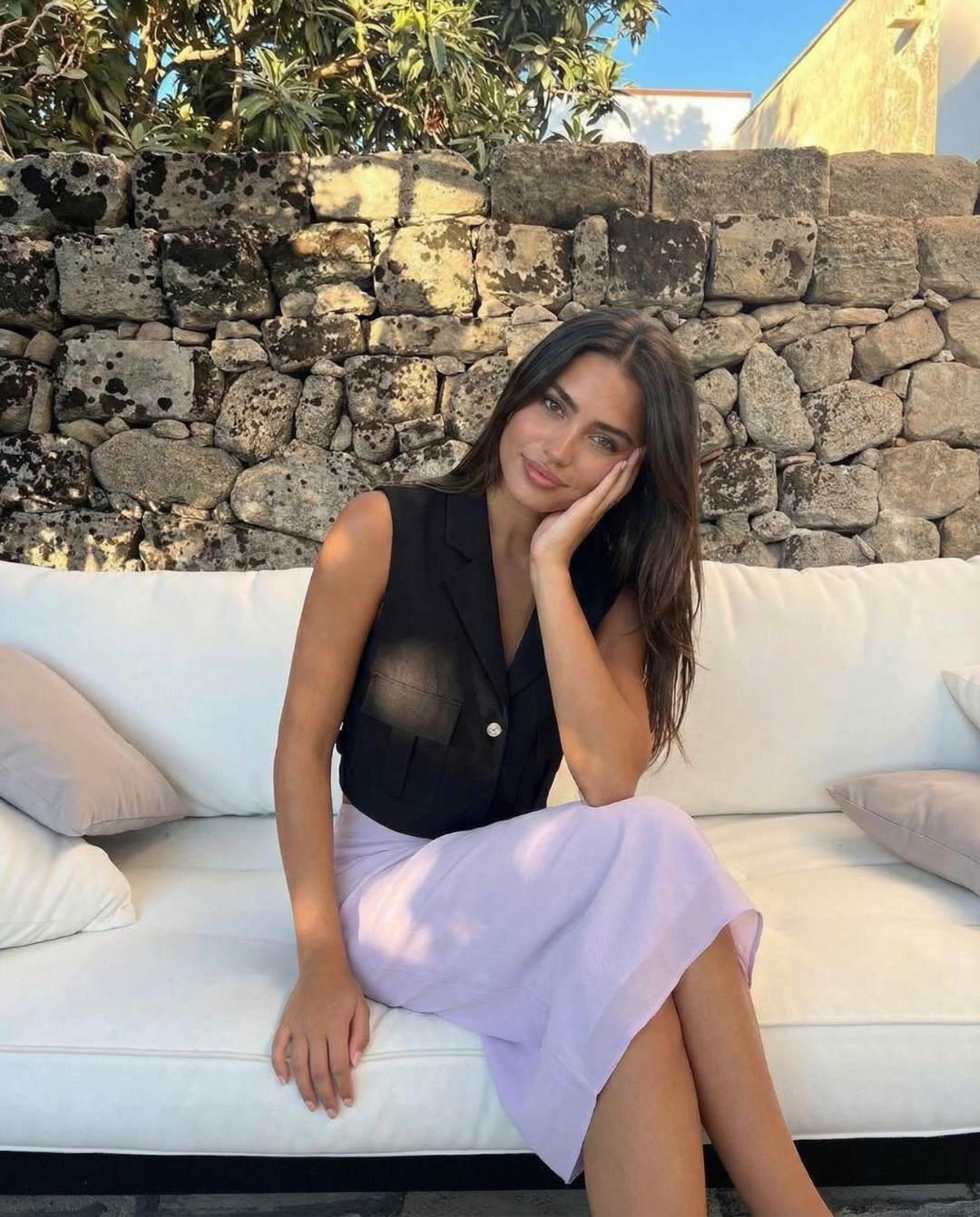 Lyla | Cropped Tailored Blazer Vest