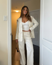 Lois | Relaxed Structured White Blazer