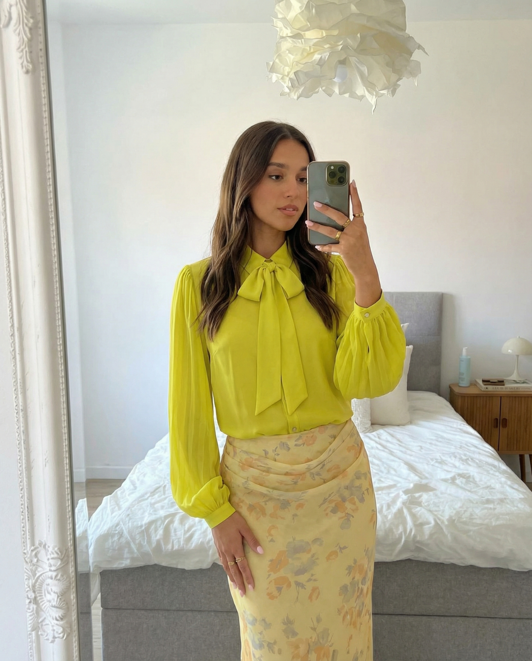 Seren | Pussy-Bow Tie Neck Chiffon Blouse