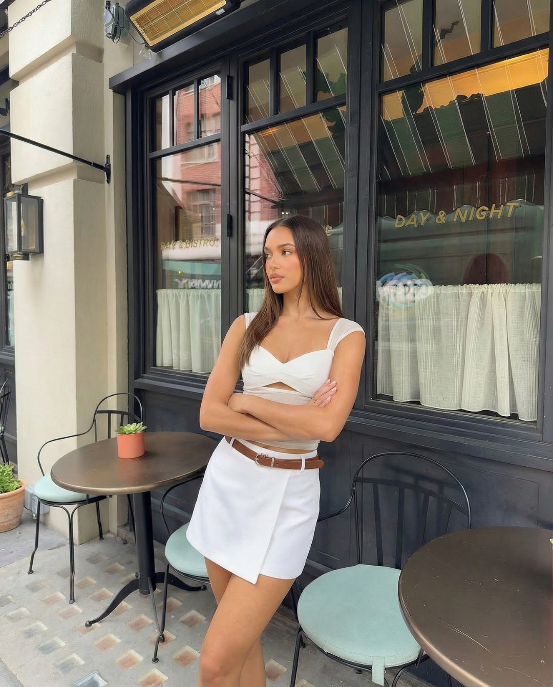 Gracie | Wrap-Front A-Line Tennis Skort with Integrated Shorts