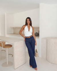 Margot | Wide Leg Utility Jeans