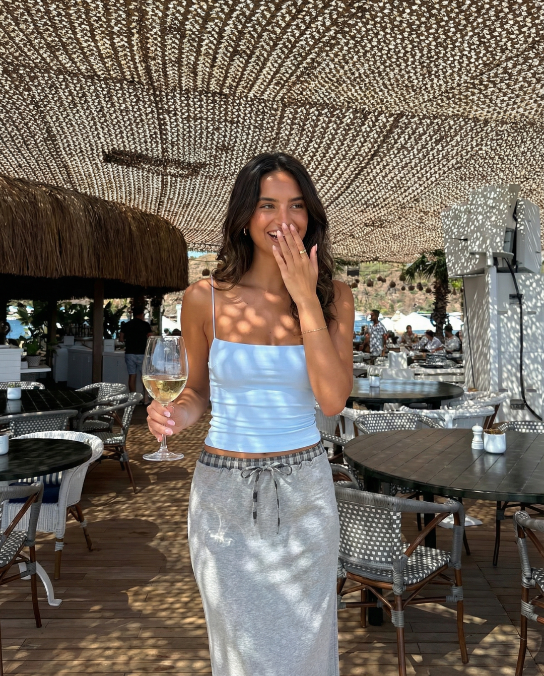 Florence | Jersey Drawstring Maxi Skirt