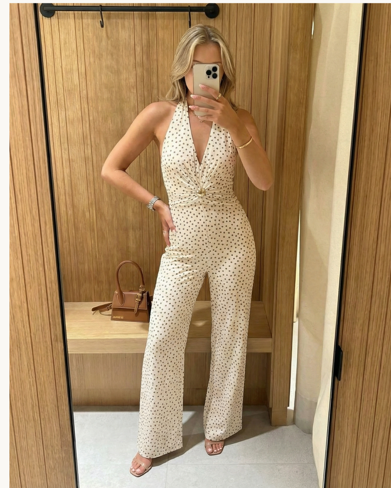 Alicia | halter jumpsuit