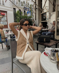 Nora | Shearling Waistcoat