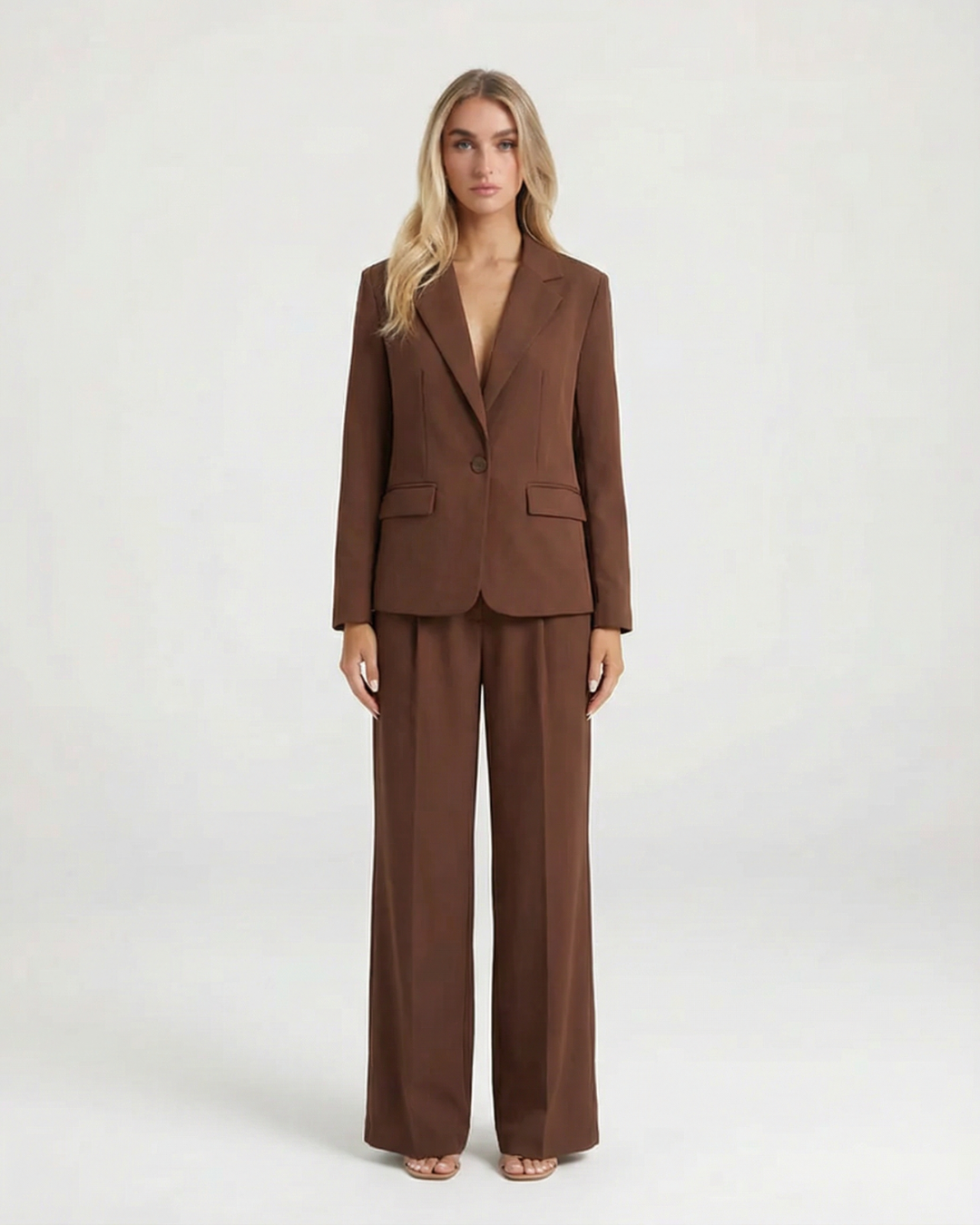 Verity | Tailored Blazer and Wide Leg Trouser Set