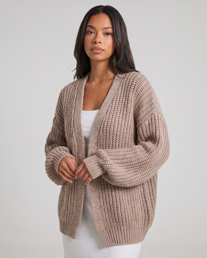 Eponine | Women's Oversized Open Front Cardigan Chunky Knit