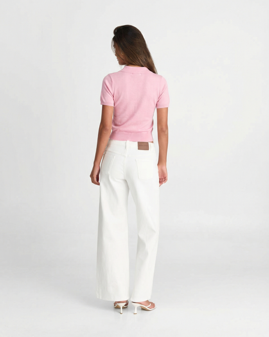 Willow | Versatile Knit Short Sleeve Polo Shirt