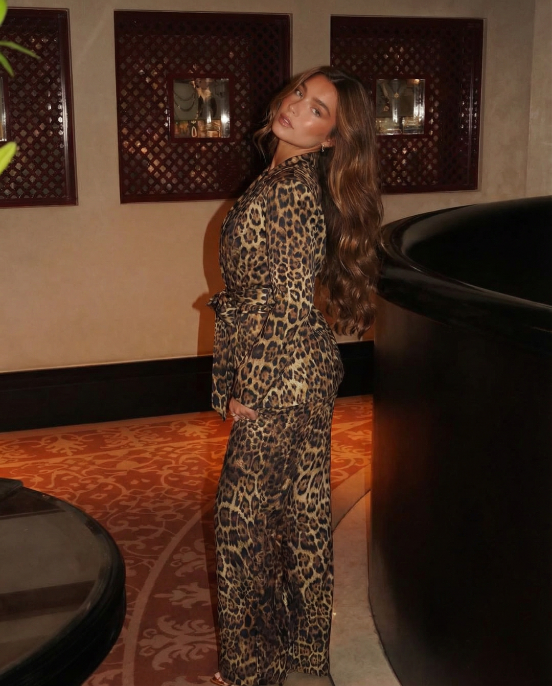 Zelda | Casual Leopard Print Suit