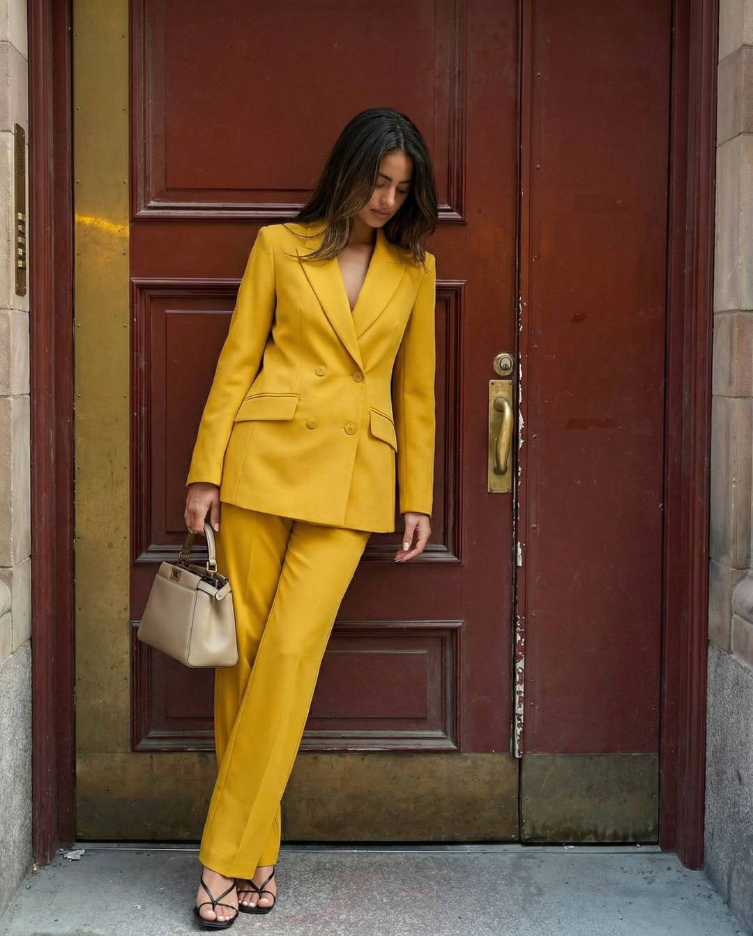 Tallulah | Double-Breasted Blazer and Straight Leg Trouser Set