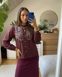 Adeline | Floral Embroidered Blouse