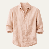 Jethro | Men's Cotton Linen Short Sleeve Button Up Shirt