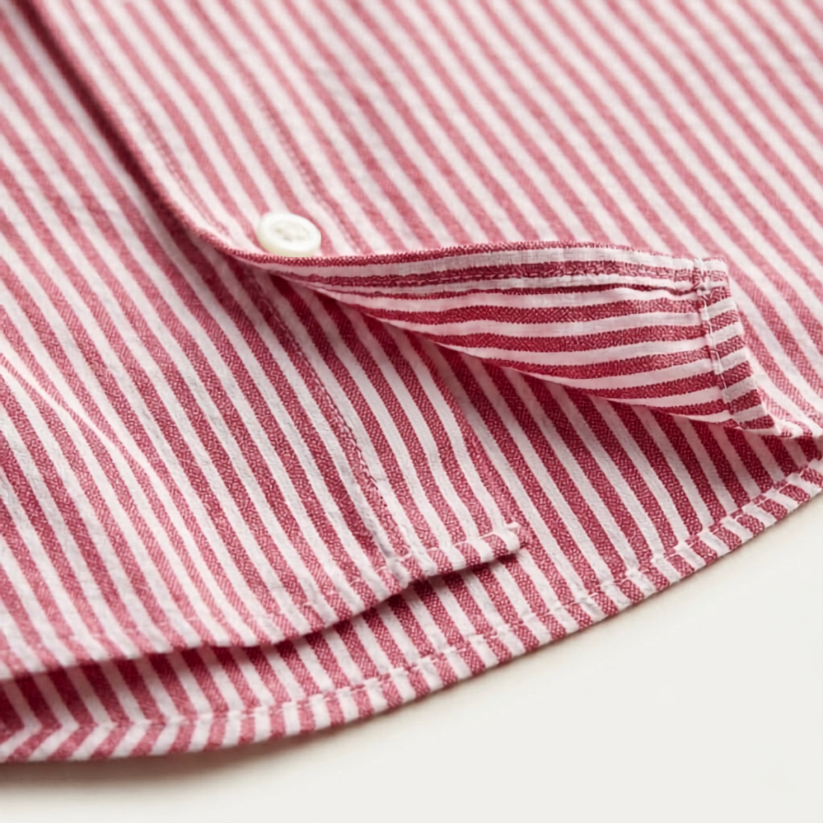 Carson | Men's Smart Classic Striped Linen Look Shirt