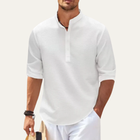 Brandon | Men's Lightweight Casual Grandad Collar Shirt