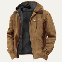 Trafford men's fleece lined windbreaker jacket in Camel