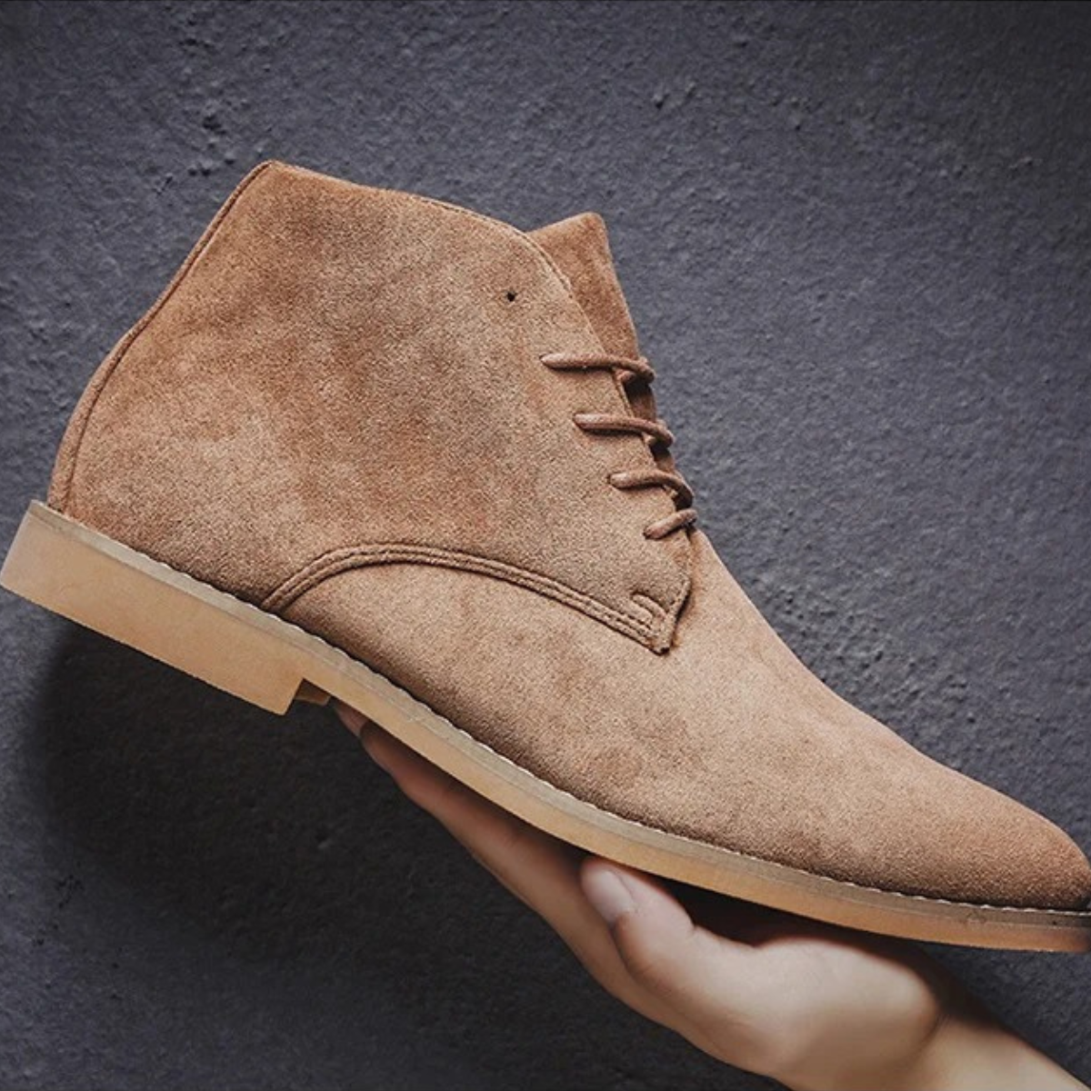 Jax men's suede chukka boots, view 7