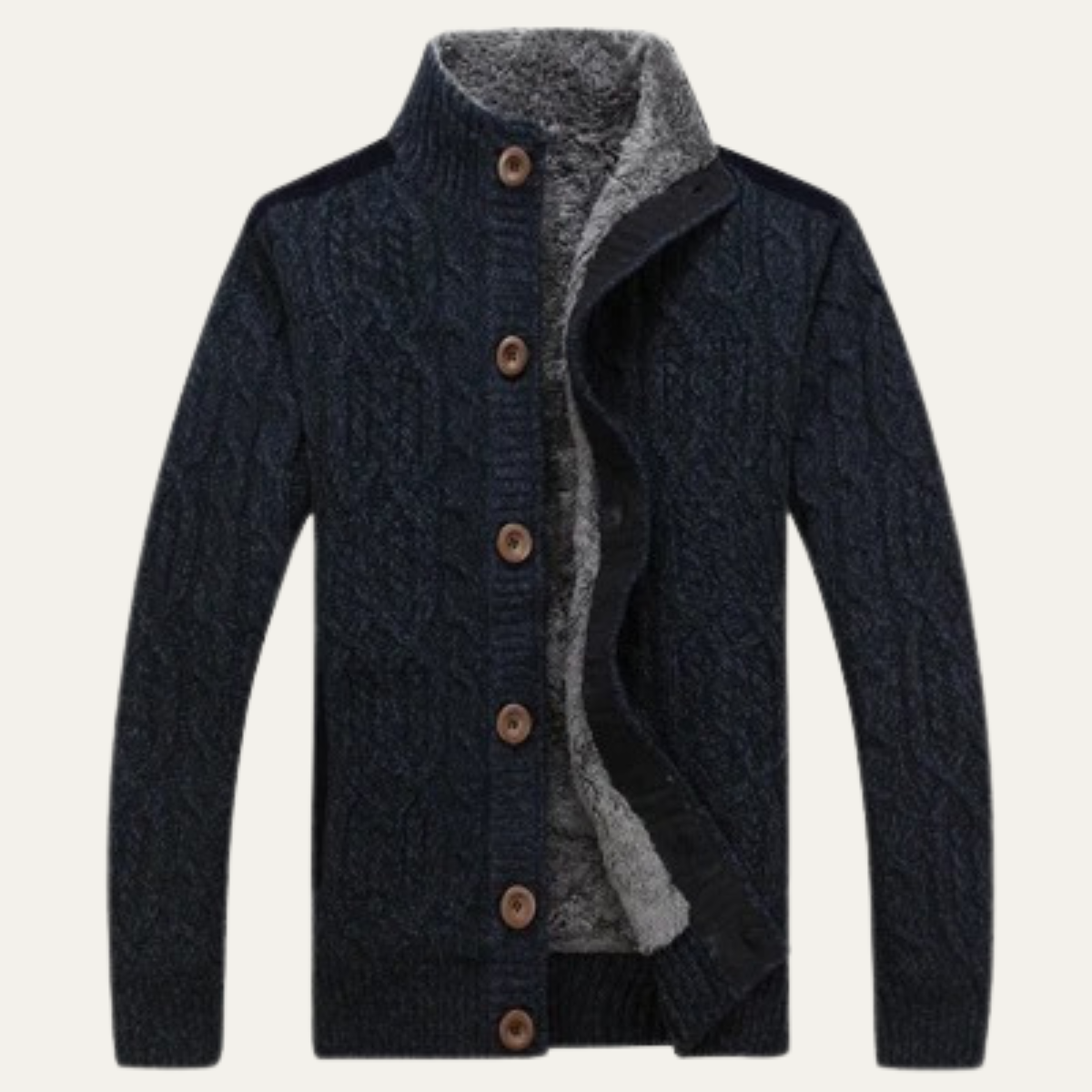 Cromwell cardigan in Navy Blue