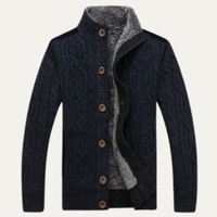 Cromwell cardigan in Navy Blue