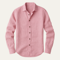 Dennis | Vintage Long Sleeve Linen Shirt