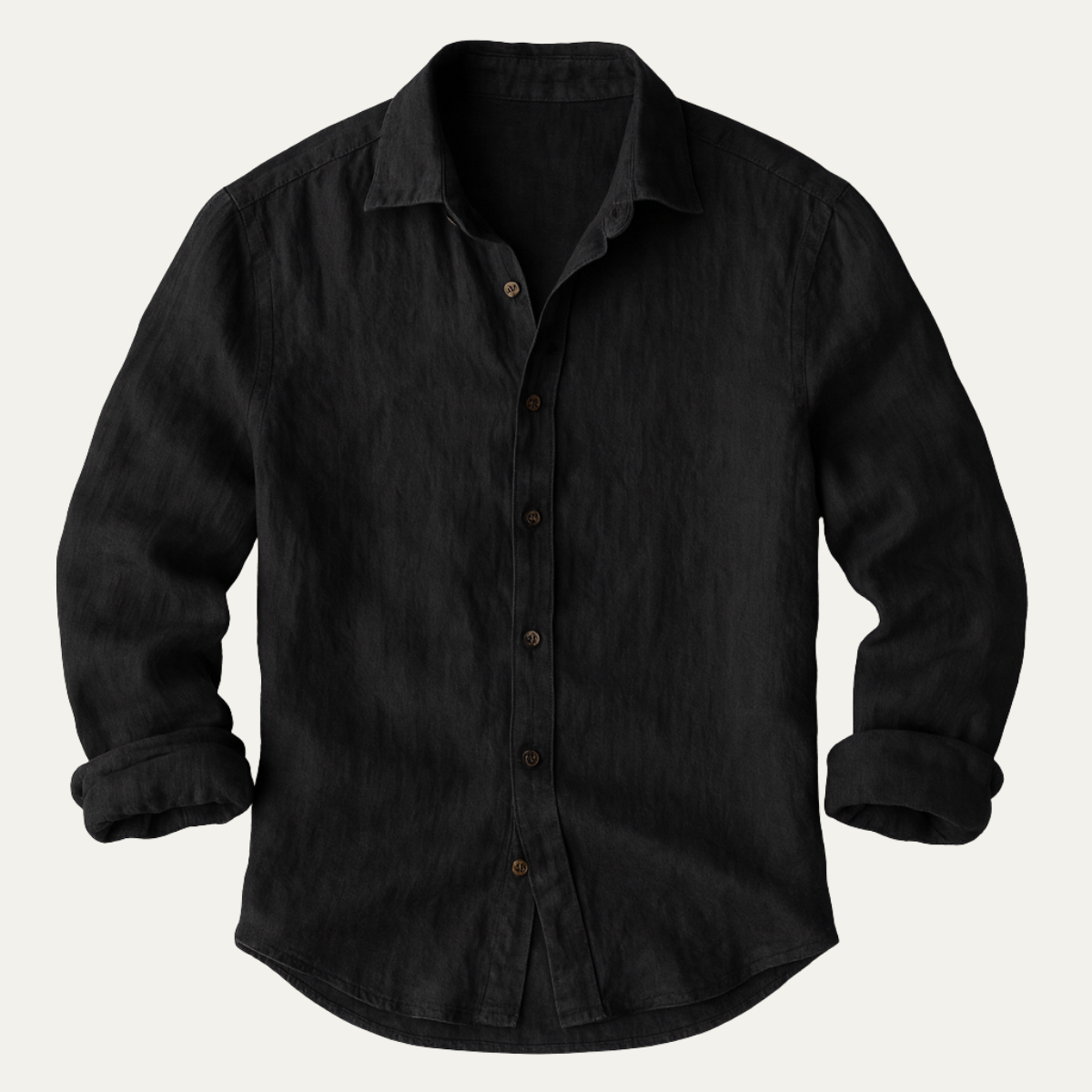 Brindley linen shirt in Black