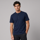 Adrian | Casual Henley Short Sleeve Polo Shirt