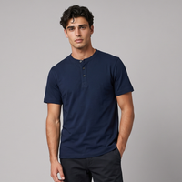 Adrian | Casual Henley Short Sleeve Polo Shirt