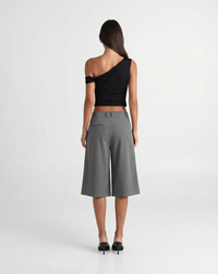 Rose | High-Waist Wide Leg Cropped Tailored Trousers