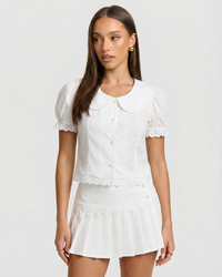 Zara | Puff Sleeve Cotton Matching Set