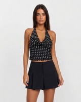 Nancy | A-Line Pleated Tailored Shorts