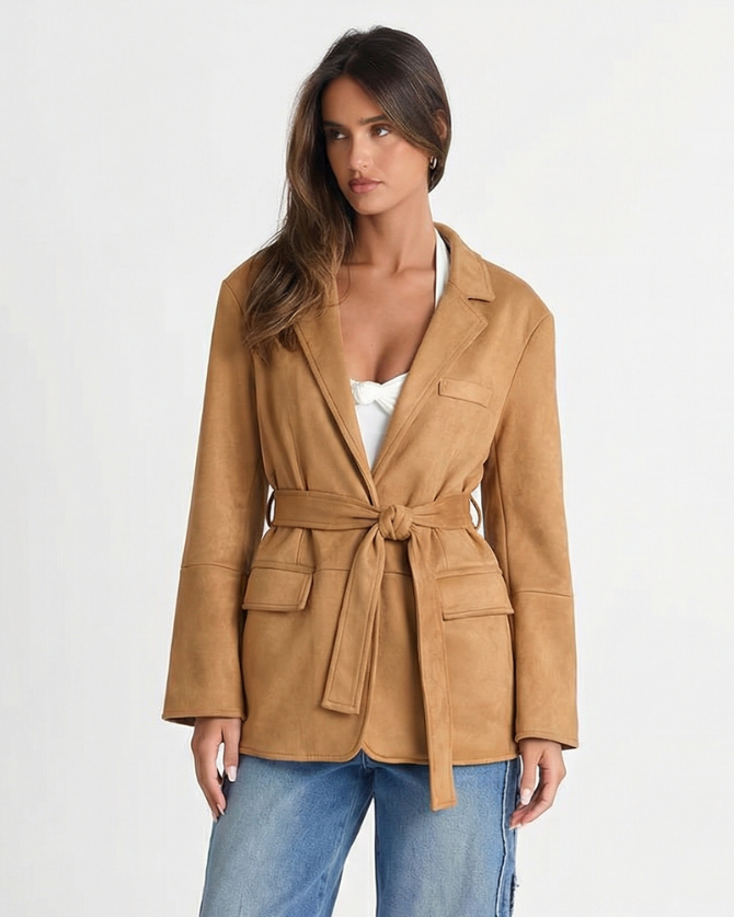 Mollie | Relaxed Brushed Fabric Summer Blazer