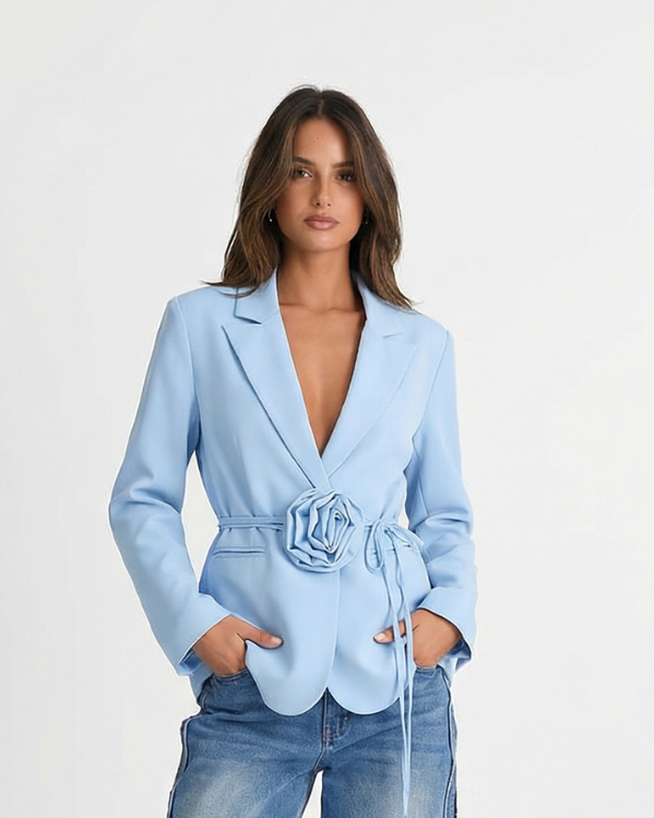 Georgia | Tailored Belted Summer Blazer