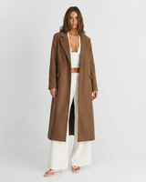 Ariella | Longline Double-Breasted Coat