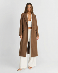 Ariella | Longline Double-Breasted Coat