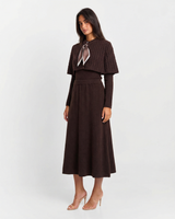 Nora | Fine Gauge Knit Midi Dress Co-ord Set