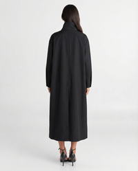 Connie | Midi Trench Coat with Stand Collar