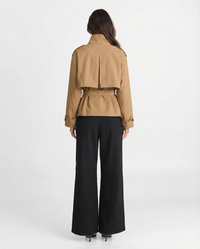 Layla | Cropped Camel Utility Jacket