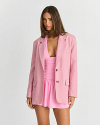 Yasmine | Oversized Linen Blazer