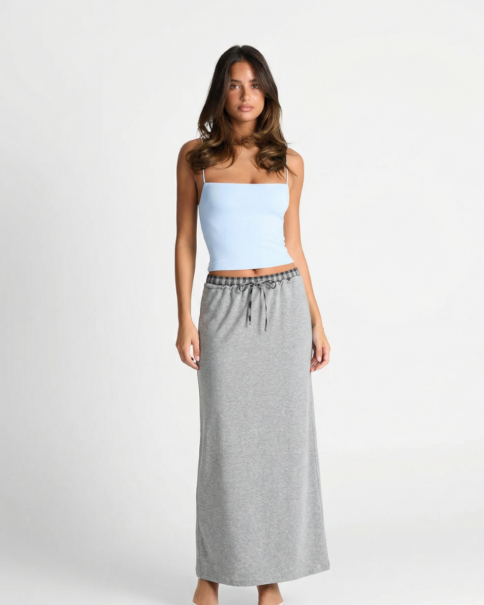 Florence | Jersey Drawstring Maxi Skirt